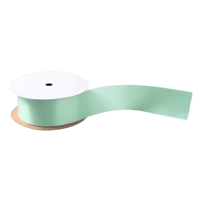 Winter Mint Solid Colour 1.5 inch Satin Ribbon (Spool)
