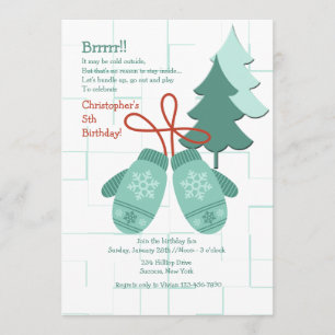 Winter Mittens Invitation