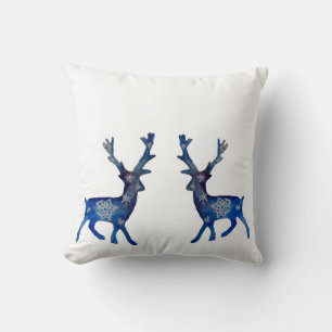 Winter Mood Reindeer Mandala Snow Pillow