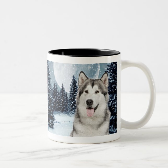 Winter Moon Husky Mug (Right)