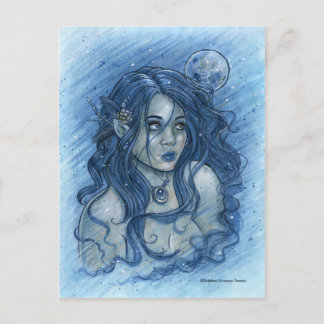 Winter Moon Postcard