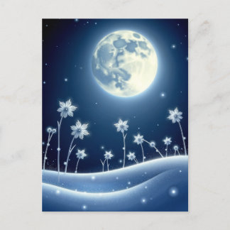 Winter Moon, Postcrossing  Postcard