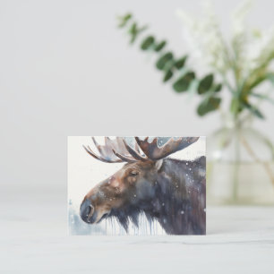 Winter Moose Card
