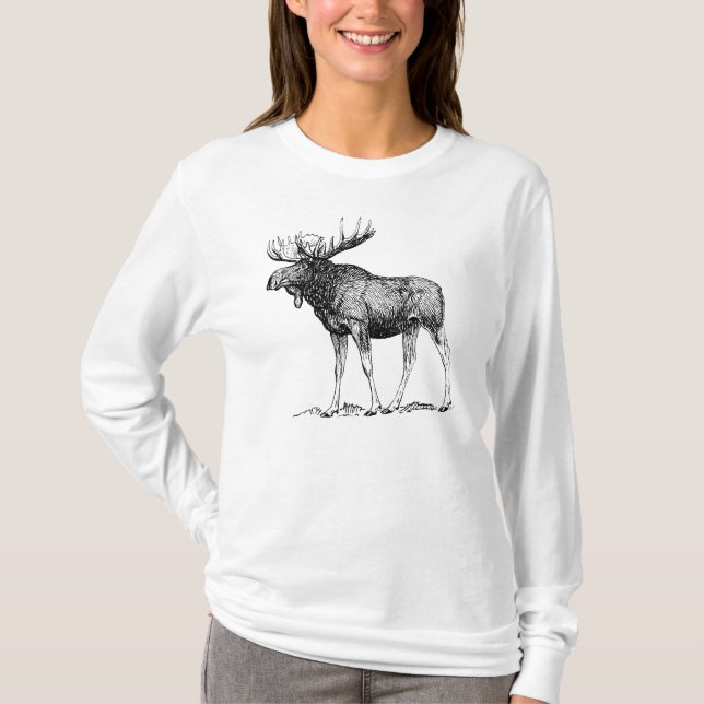 Winter Moose T-Shirt (Front)