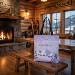 Winter Mountain Bachelorette Weekend Custom  Tote Bag