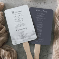 Winter Mountain Forest Wedding Program