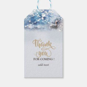 Winter Mountain Lake  Gift Tags