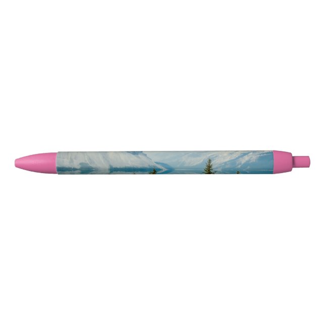 winter mountain lakes black ink pen (Front)