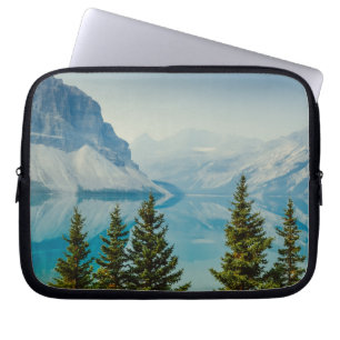 winter mountain lakes laptop sleeve