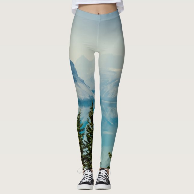winter mountain lakes leggings (Front)
