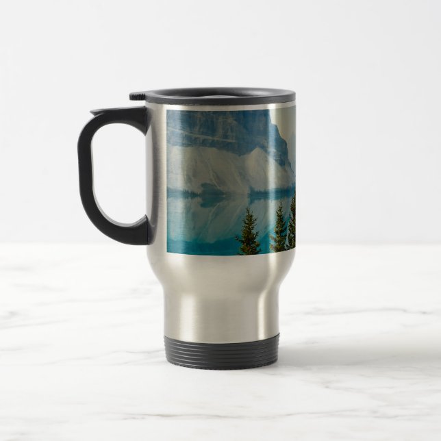 winter mountain lakes travel mug (Left)