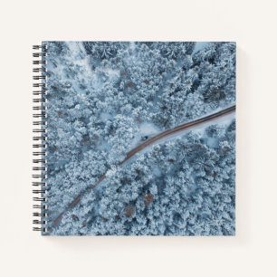 winter mountain pass notebook