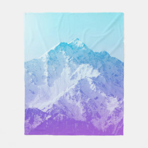 Winter mountain peakmountain,hipster,peak,photo,ba fleece blanket