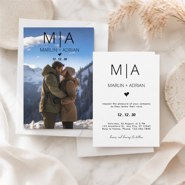 Winter Mountain Wedding Invitation (Creator Uploaded)