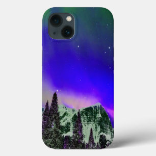 Winter Mountains at Night iPhone 13 Case