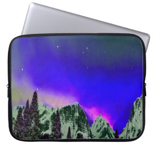 Winter Mountains at Night Laptop Sleeve
