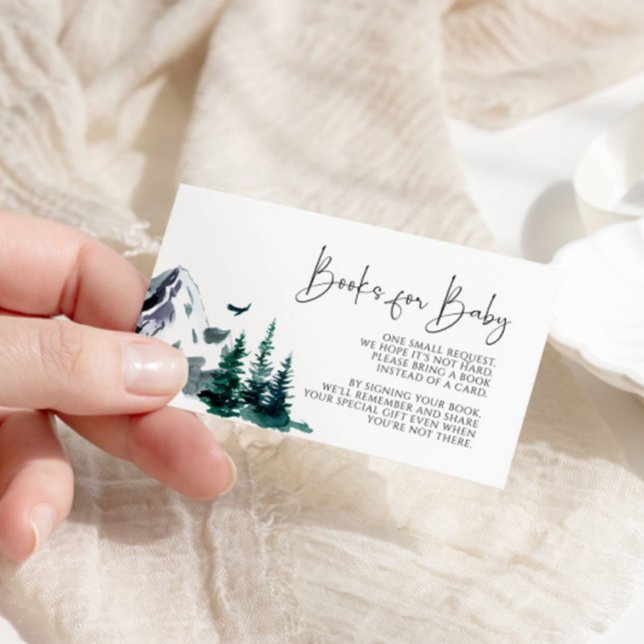 Winter Mountains Books for Baby Card (Creator Uploaded)