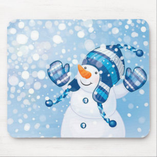 Winter Mouse pad/Snowman Pad