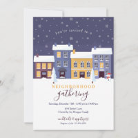 Winter Neighbourhood Invitation