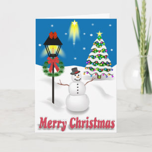 Winter Night Christmas Card