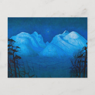 Winter Night in the Mountains by Harald Sohlberg Postcard