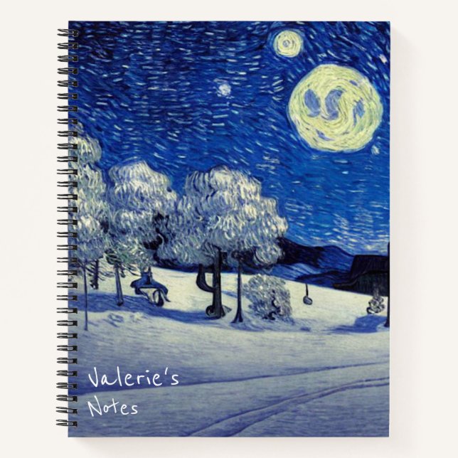 Winter Night Notebook (Front)