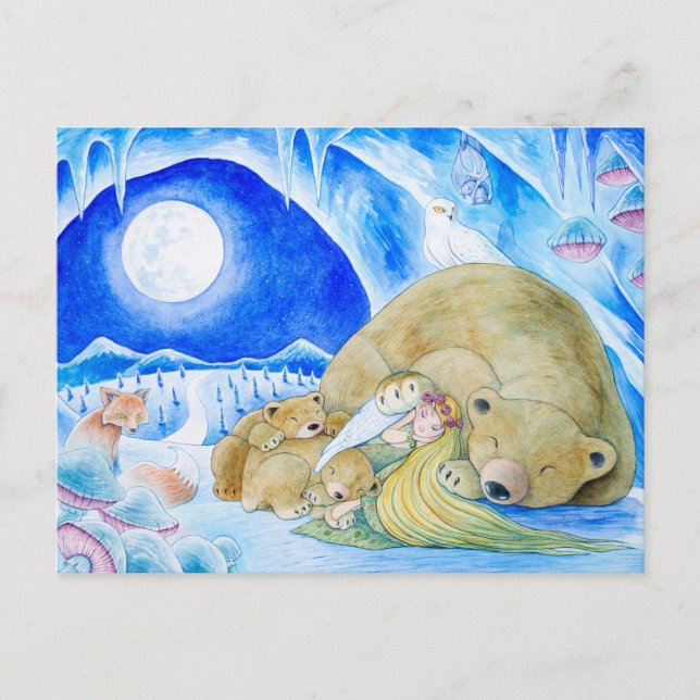 "Winter Night" Postcard (Front)