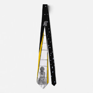 Winter Night Walk Neck Tie