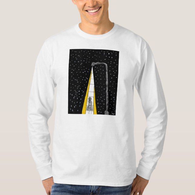 Winter Night Walk T-Shirt (Front)