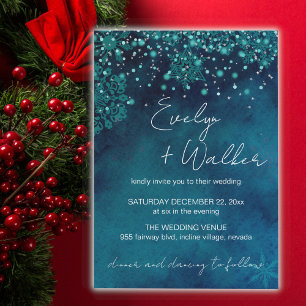 Winter Night Wedding Invitation