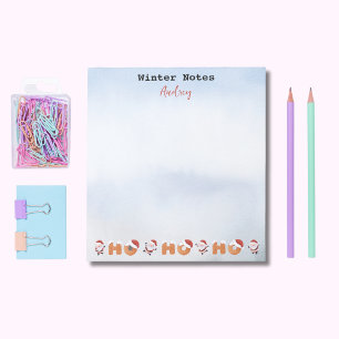 Winter Notes Name Santa's Ho Ho Ho Notepad