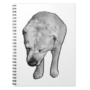 Winter Notes with Speckled Lab Muse Notebook