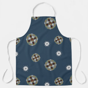 Winter Nouveau All-Over Print Apron