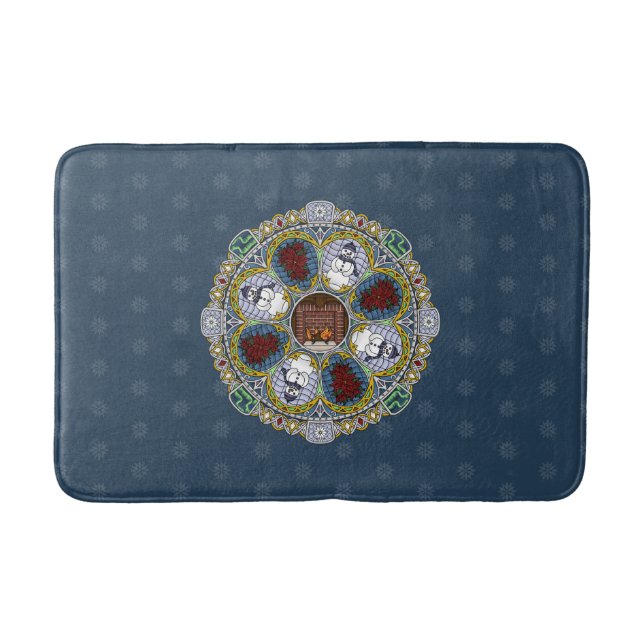 Winter Nouveau Bath Mat (Front)