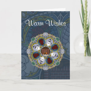 Winter Nouveau Greeting Card