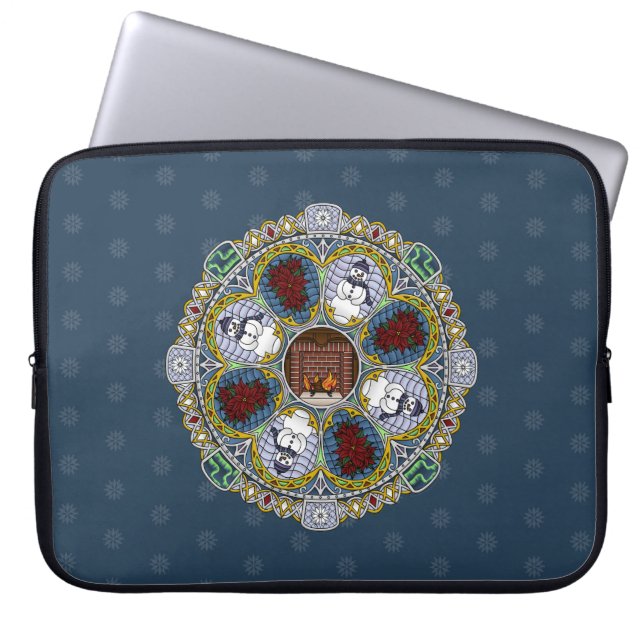 Winter Nouveau Laptop Sleeve (Front)