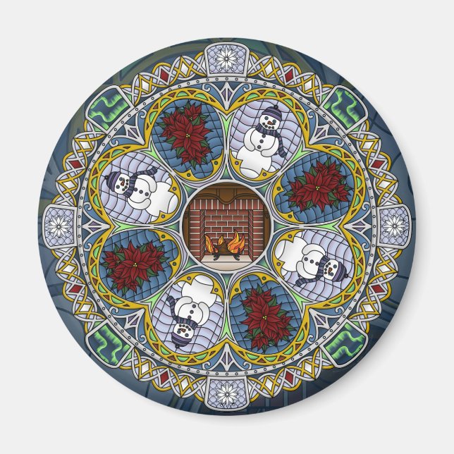 Winter Nouveau Magnet (Front)