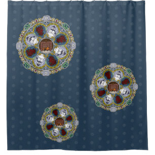 Winter Nouveau Shower Curtain
