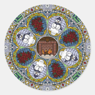 Winter Nouveau Sticker