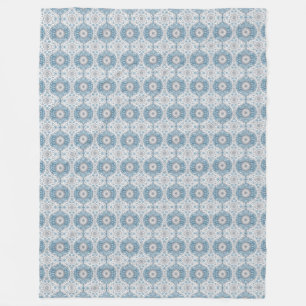 Winter Ogee Pattern Fleece Blanket