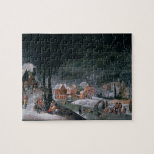 Winter (oil on panel) (see also 166905, 166906, 16 jigsaw puzzle