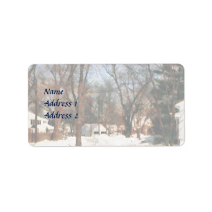 Winter on my Street Wedding Products Label