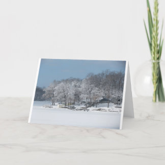 Winter on Pine Lake #3 Card