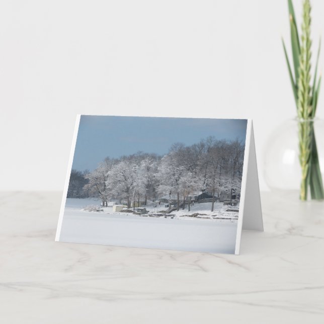 Winter on Pine Lake #3 Card (Front)