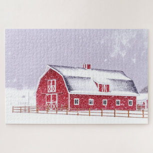Winter on the Farm Jigsaw Puzzle