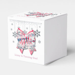 Winter Onderland Girl 1st. Birthday Party  Favour Box