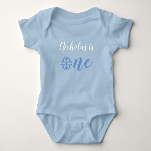 Winter One derland First Birthday Baby Bodysuit
