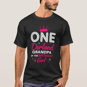 Winter One Derland Grandpa Of The Birthday Girl T-Shirt