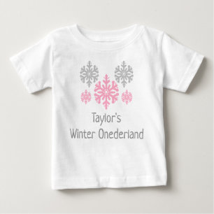 Winter Onederland 1st Birthday Baby T-Shirt
