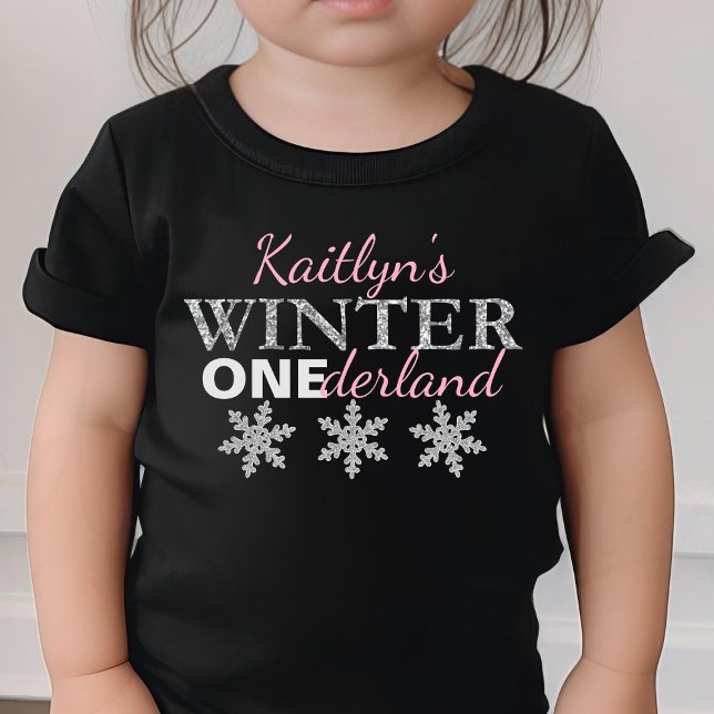 Winter ONEderland 1st Birthday Baby T-Shirt (Creator Uploaded)